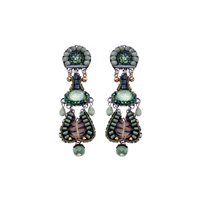Earrings Ayala Bar Woman Eucalyptus in Metal Alloy Cristallo C2294
